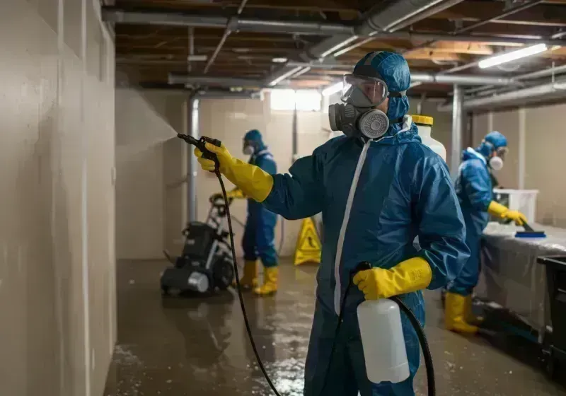 Basement Sanitization and Antimicrobial Treatment process in North Decatur, GA